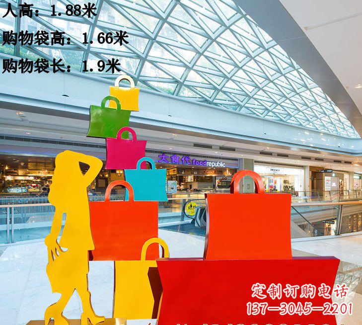 辽宁不锈钢购物袋雕塑艺术品的独特之处