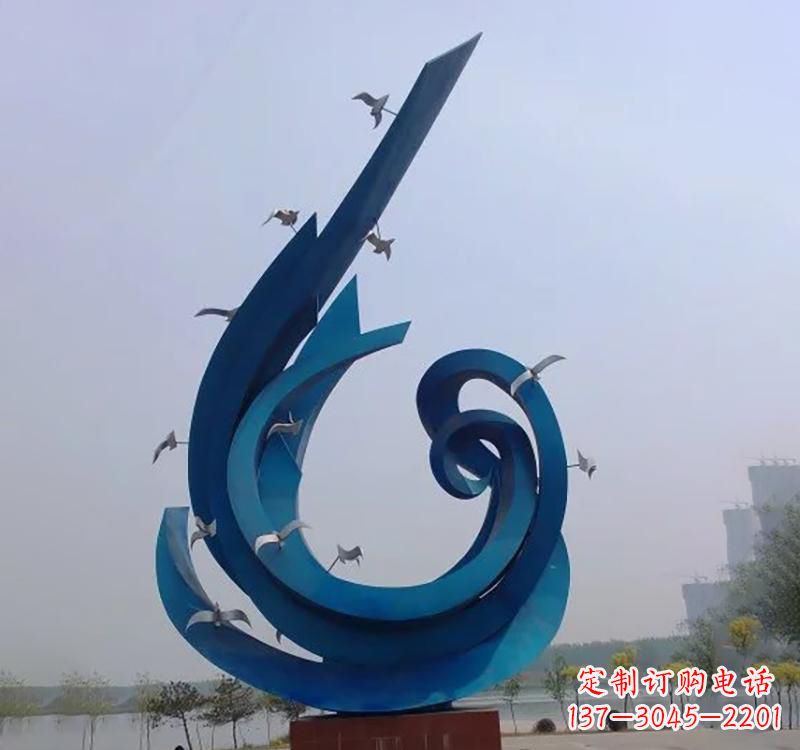 辽宁不锈钢鸽子雕塑——缔造城市新景象