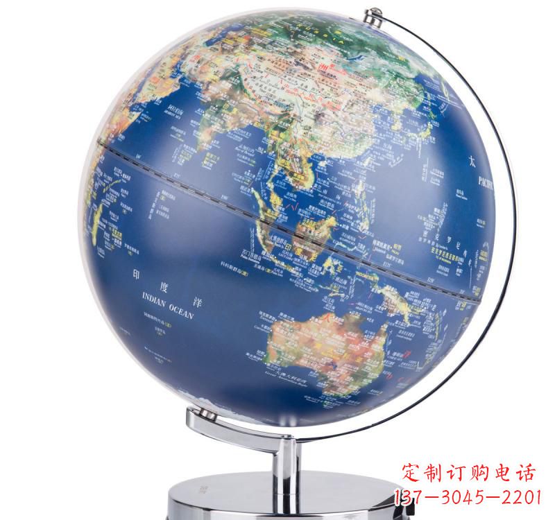 辽宁不锈钢地球仪雕塑精美的艺术品