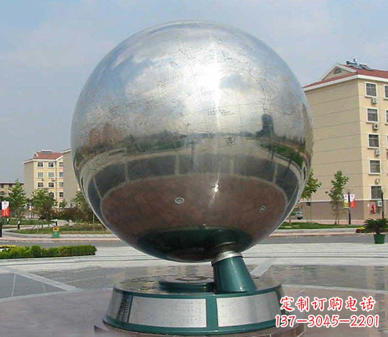 辽宁不锈钢地球仪雕塑精美绝伦