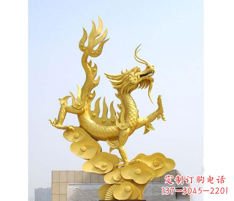 辽宁不锈钢虎跃雕塑——传承英雄气概