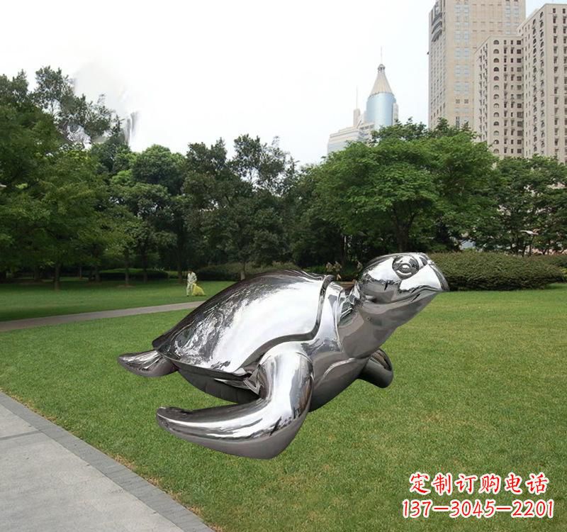 辽宁不锈钢海龟雕塑传承海洋文化的象征