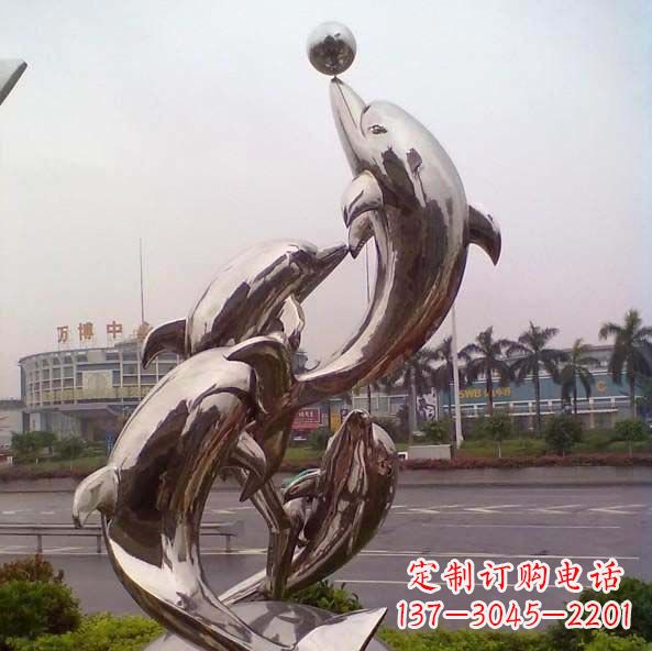 辽宁不锈钢海豚雕塑艺术之美