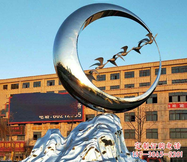 辽宁雁雕塑不锈钢的艺术精灵