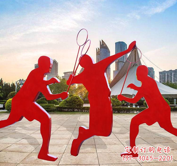 辽宁不锈钢羽毛球雕塑艺术与运动的完美结合