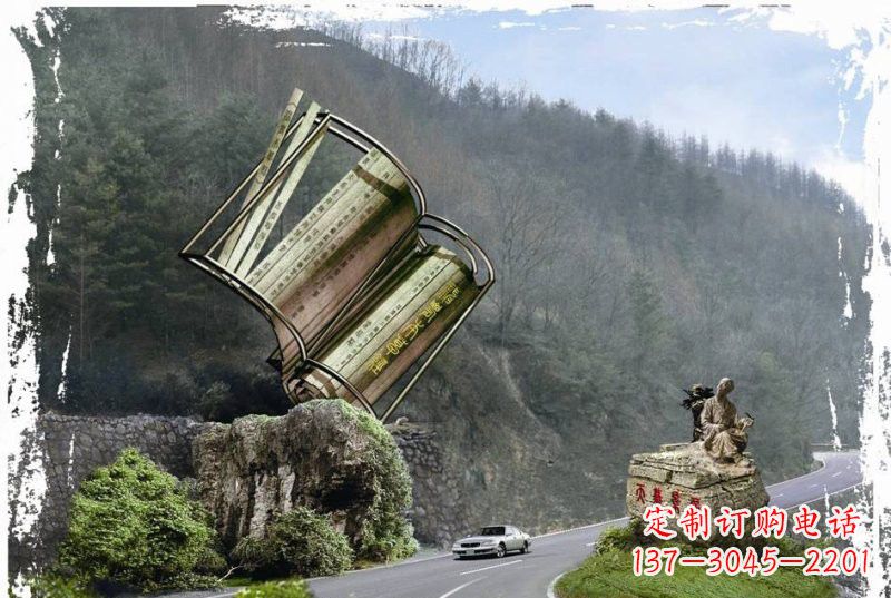 辽宁神农本草经竹简雕塑——传承中华文化精髓