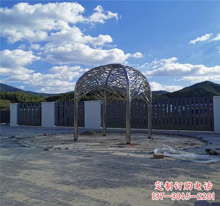 辽宁不锈钢凉亭雕塑美丽的艺术之作