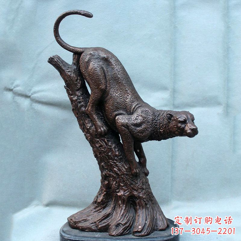 辽宁不锈钢猎豹雕塑经典之美