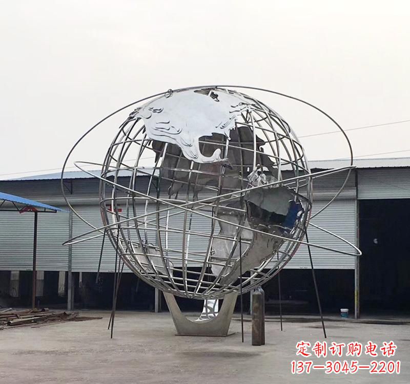 辽宁不锈钢制作的镂空地球雕塑