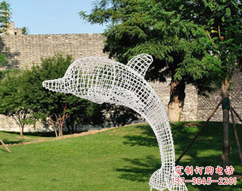 辽宁不锈钢海豚雕塑让海洋之美永存