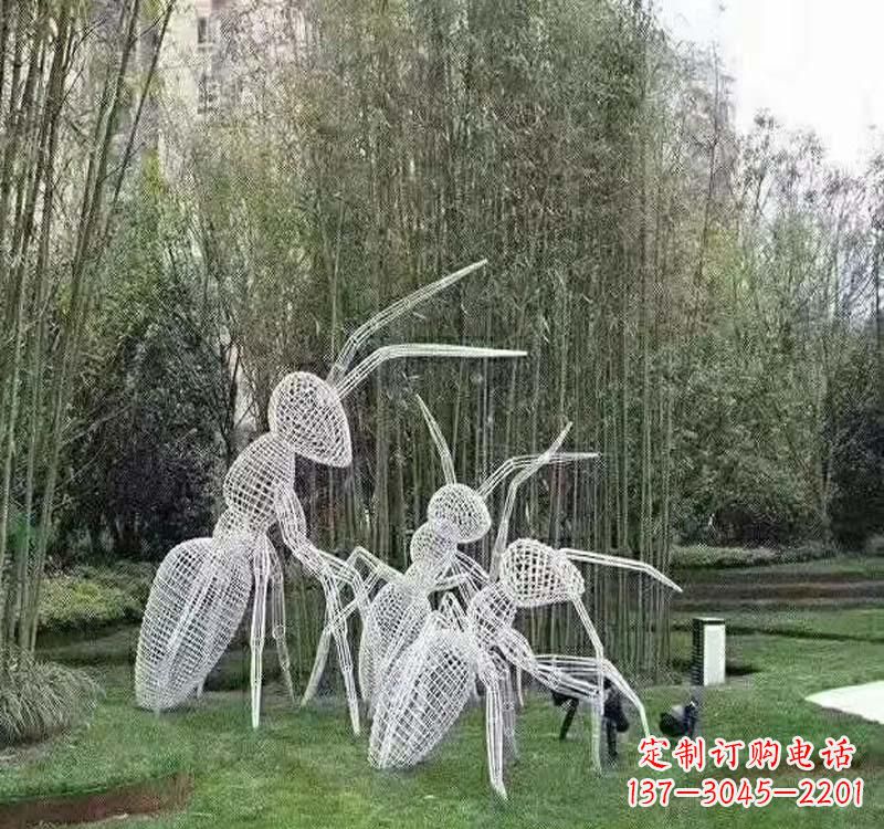 辽宁不锈钢镂空蚂蚁雕塑艺术细节的精彩绝伦