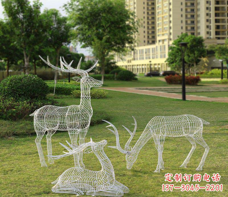 辽宁精美梅花鹿雕塑,传承祖先文化瑰宝
