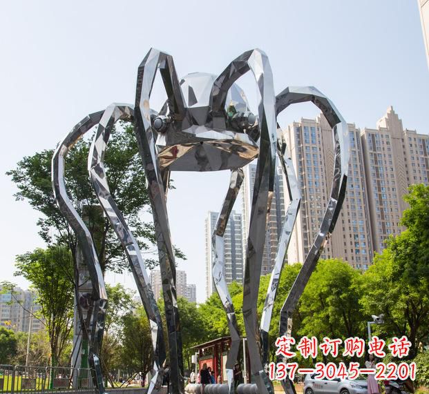 辽宁精致的不锈钢螃蟹雕塑