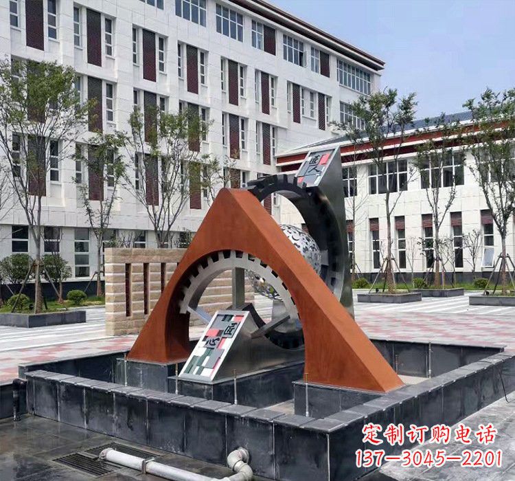 辽宁不锈钢齿轮雕塑精湛工艺展现匠心