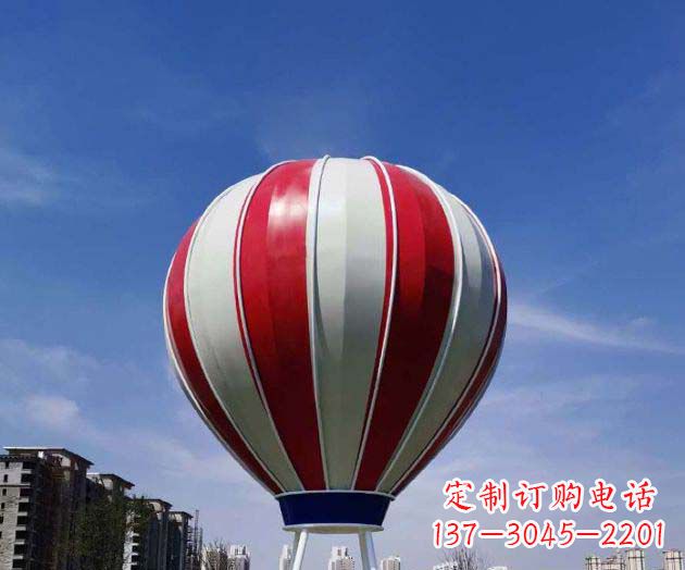 辽宁不锈钢热气球雕塑给景观增添精彩