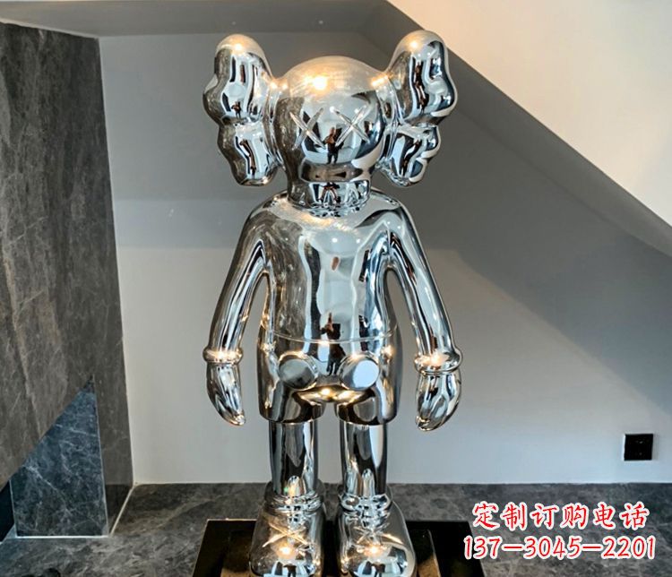 辽宁精致的不锈钢机器人雕塑