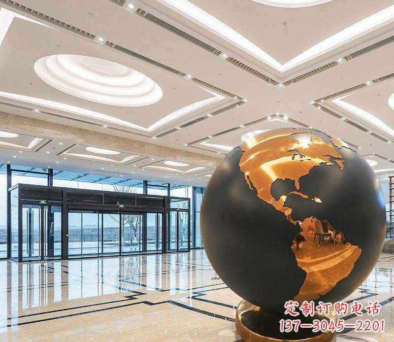 辽宁不锈钢地球仪雕塑精美绝伦