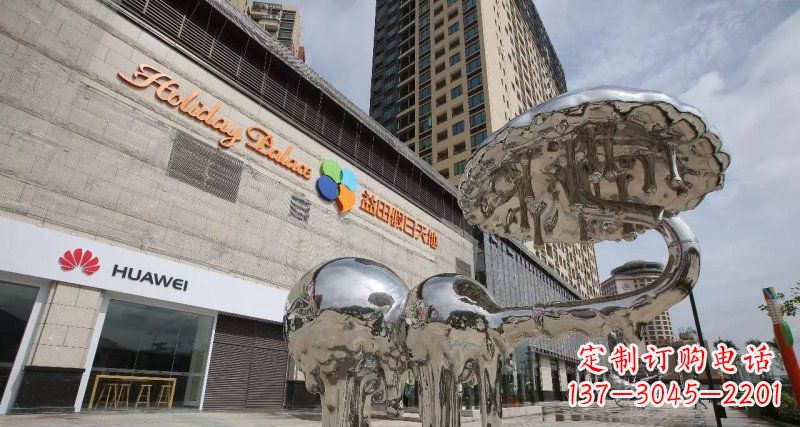 辽宁不锈钢门前的大象雕塑