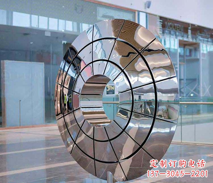 辽宁不锈钢圆环雕塑——精美的艺术精品