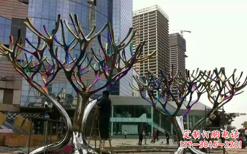 辽宁不锈钢树枝景观雕塑