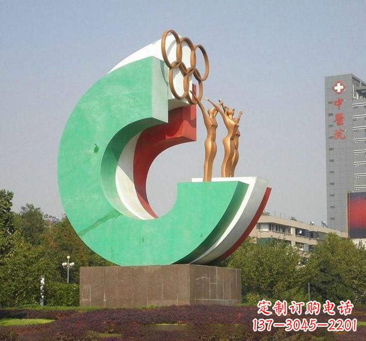辽宁勇于拼搏的运动员雕塑