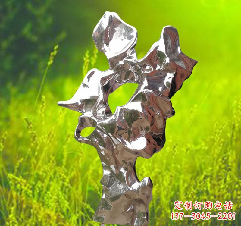 辽宁太湖石雕塑精致的不锈钢艺术