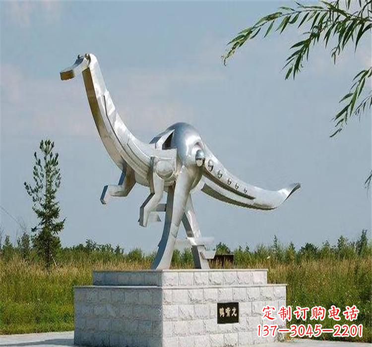 辽宁不锈钢鸭嘴龙雕塑传承独特艺术魅力