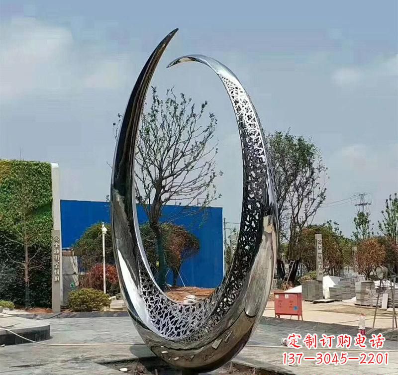 辽宁不锈钢圆环雕塑将艺术与实用结合