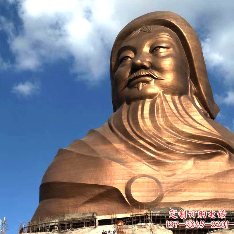 辽宁成吉思汗的传奇——大型头像雕塑