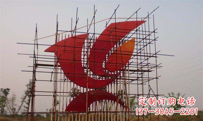 辽宁城市和平鸽雕塑传递和平信息