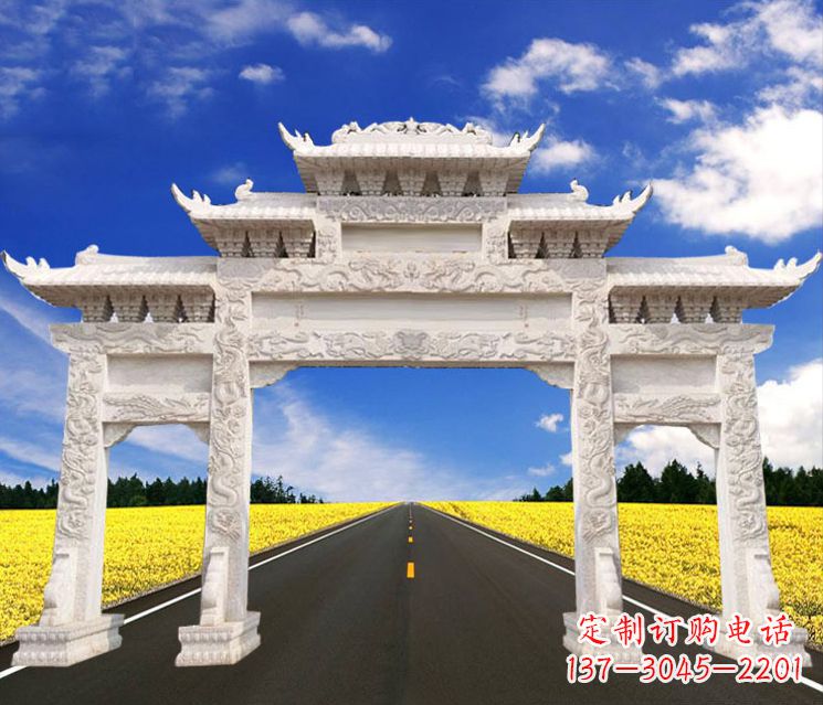 辽宁城市牌楼石雕——把文化传承到实体之中