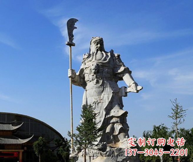 辽宁关公雕塑持刀武财神