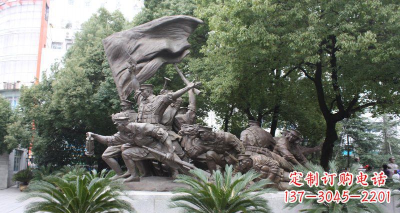辽宁革命战士的英勇雕塑