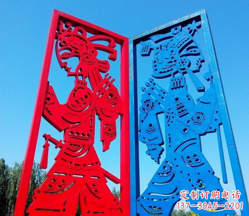 辽宁精美的皮影戏雕塑