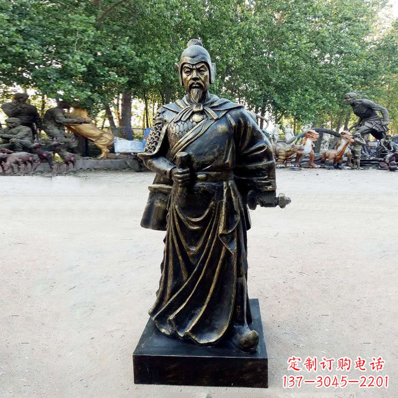 辽宁李靖--初唐著名人物仿铜雕塑像