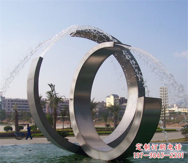 辽宁精美的不锈钢喷泉雕塑
