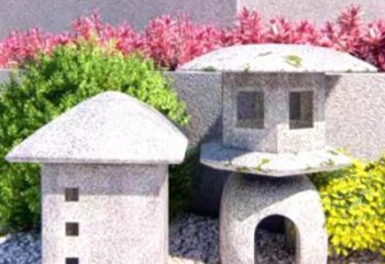 辽宁草坪大理石雕塑石灯