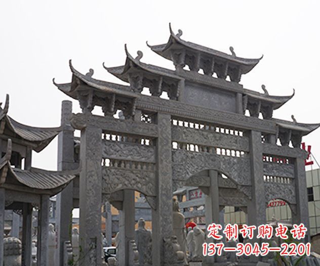 辽宁牌坊石雕传承传统文化的艺术精品