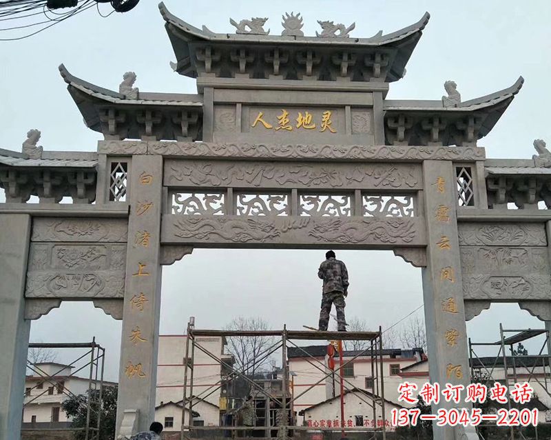 辽宁牌坊雕塑