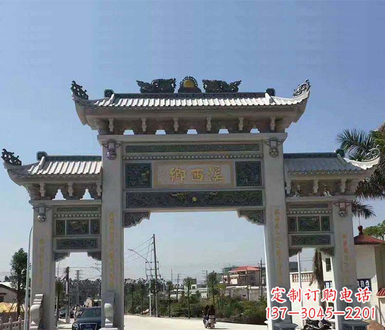 辽宁石牌坊雕塑——缅怀深厚的历史情谊