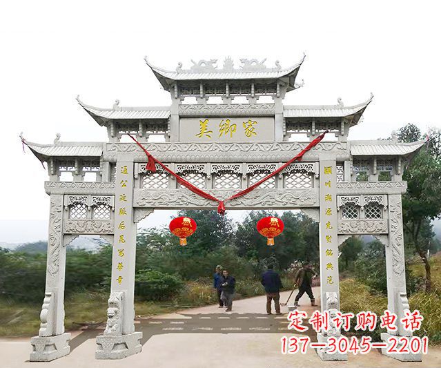辽宁牌坊雕塑珍贵的传统文化