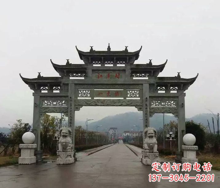 辽宁牌坊石雕传承民间文化