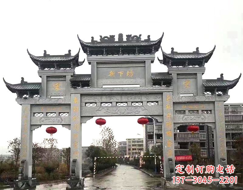 辽宁村庄石牌坊雕刻传统工艺的精美瑰宝