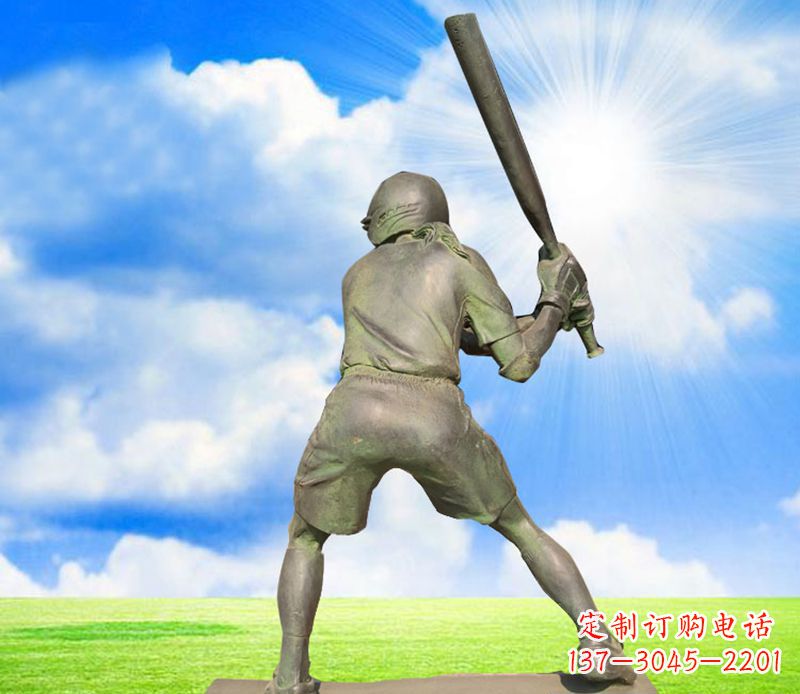 辽宁纪念棒球精美的棒球雕塑