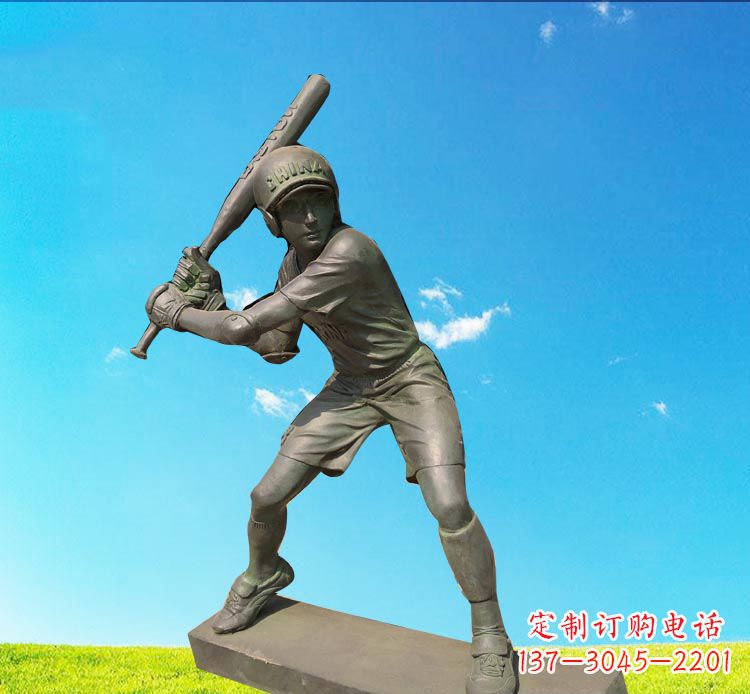 辽宁棒球雕塑传承美国传统文化
