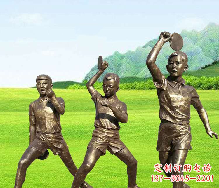辽宁乒乓球雕塑激发运动热情