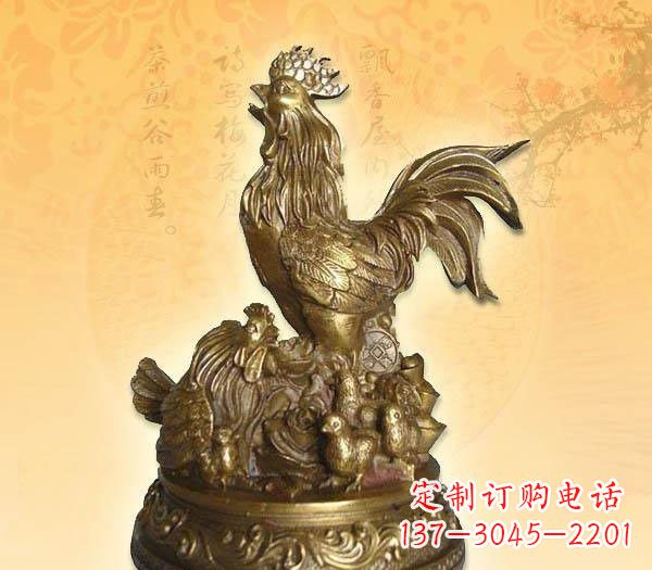 辽宁传统的公鸡雕塑