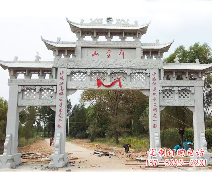 辽宁大理石牌坊雕塑