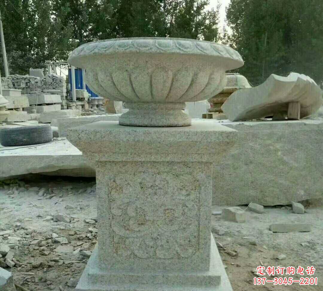 辽宁大理石花盆雕塑
