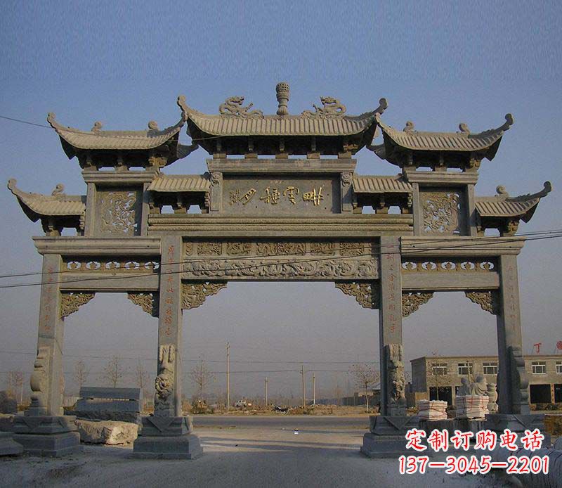 辽宁大理石牌楼雕塑定制